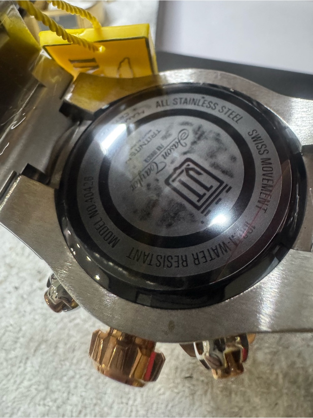 #167 Invicta Jason, Taylor, Zeus Gold and Black Oversized Chronograph Watch - Picture 5 of 9